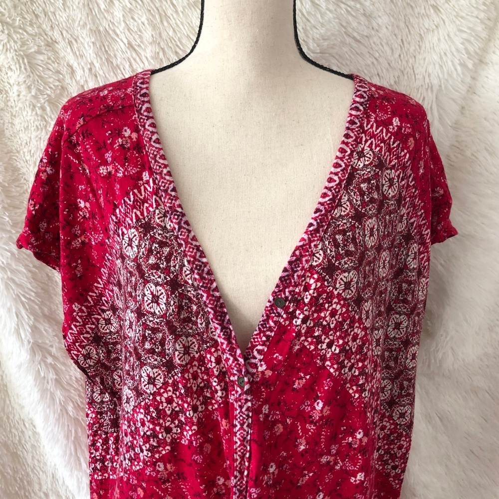 *SOLD*Lucky Brand Button Up Top 3X - Picture 3 of 8
